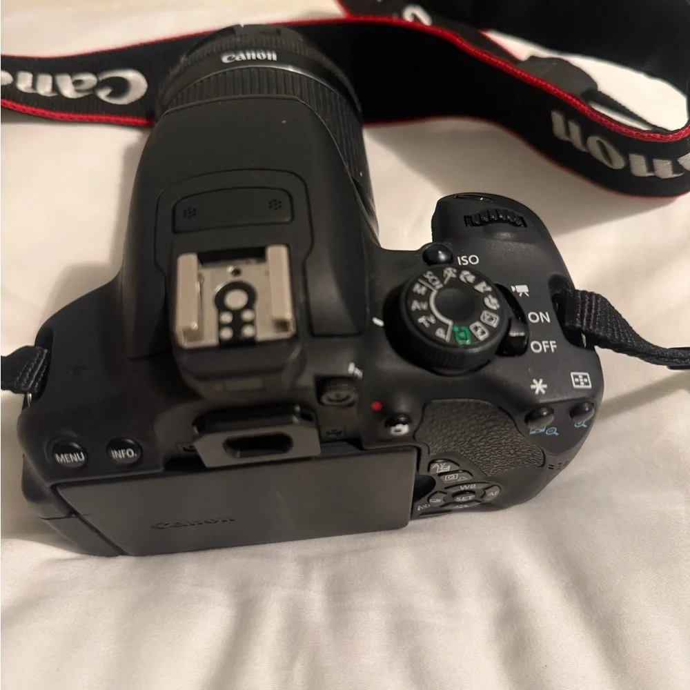 Canon Black DSLR Camera with Bag and Lenses